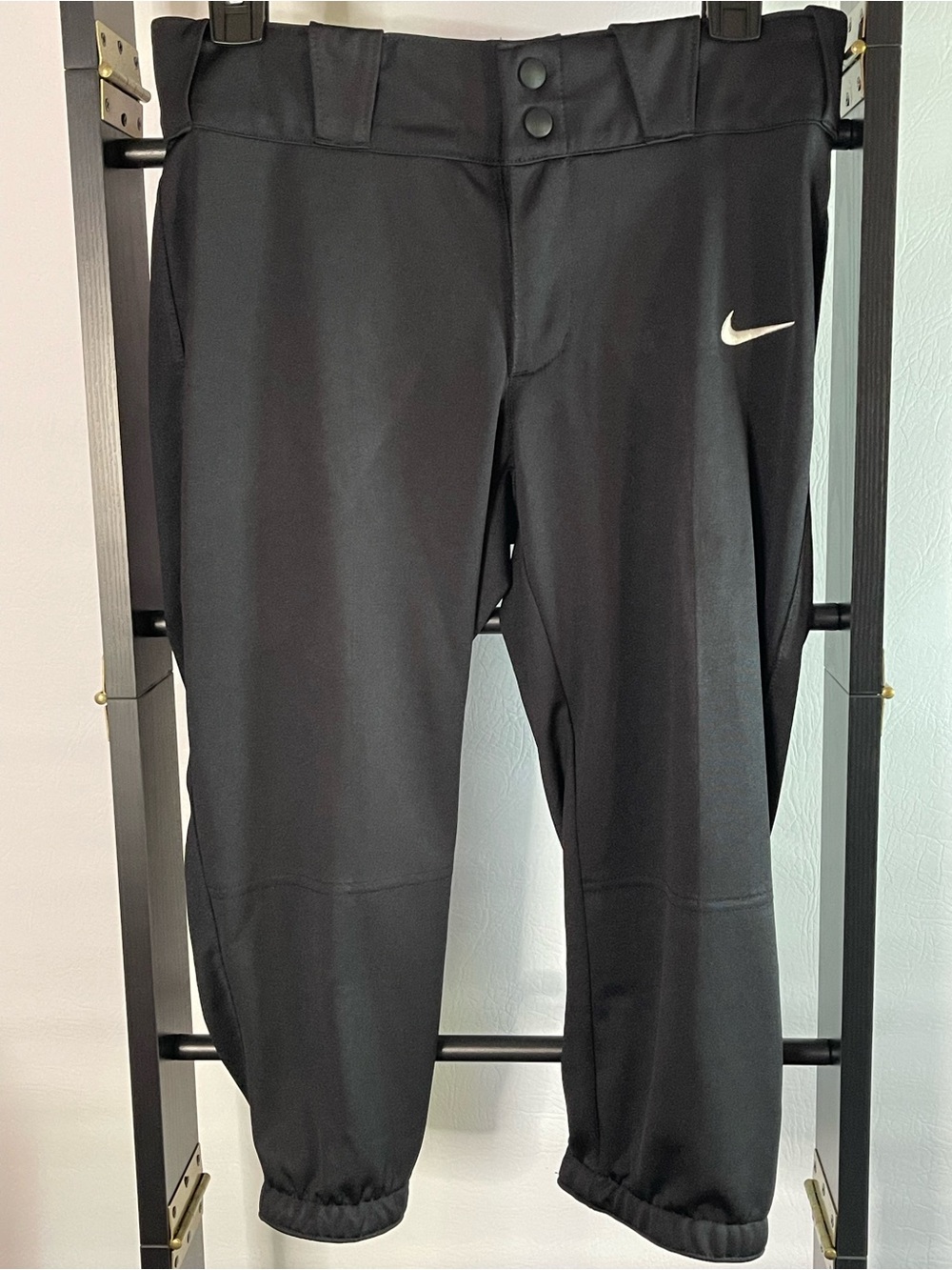 Nike Black Jogger Pants with White Swoosh